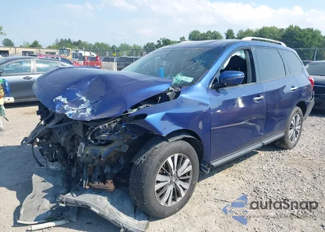 2017 Nissan Pathfinder Sv из США, поврежденный, VIN 5N1DR2MM1HC665849